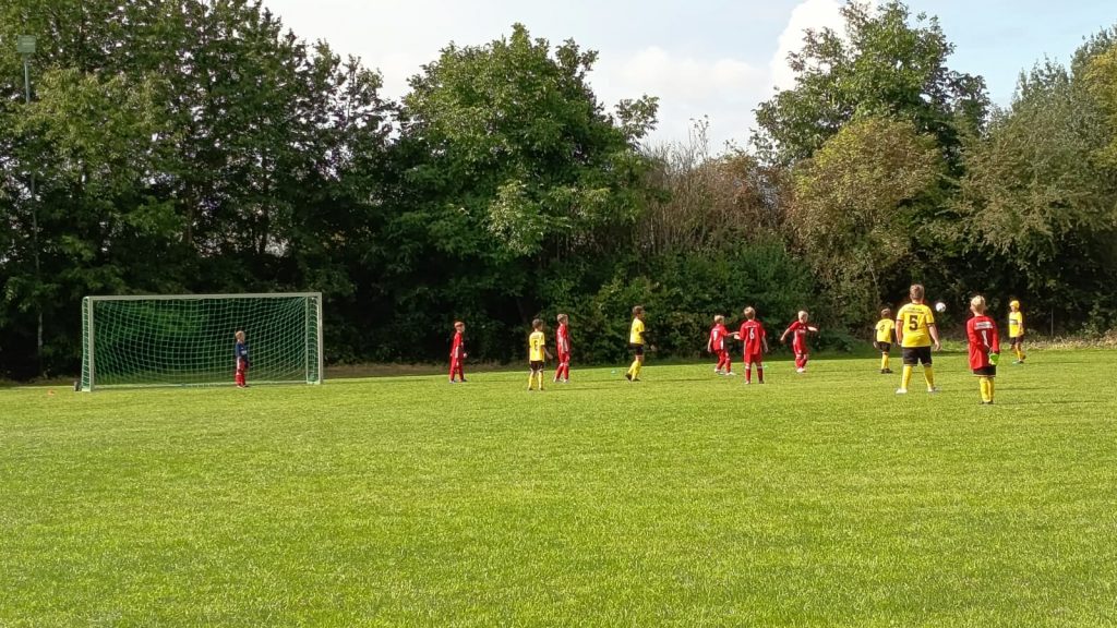 E2 des SV Concordia Schenkenberg im Spiel gegen Zschortau beim Turnier.