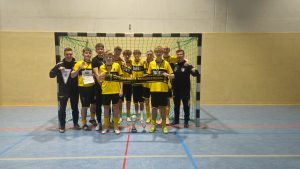 B-Jugend des SV Concordia Schenkenberg feiert den Turniersieg bei der Futsal-Nordsachsenmeisterschaft 2026 in Oschatz