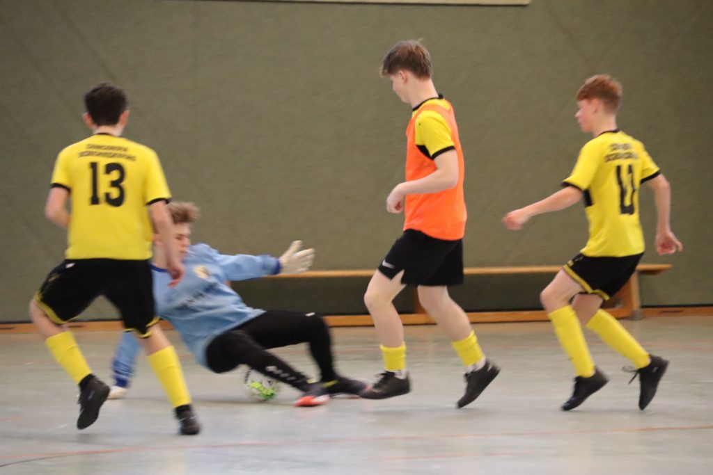 C1 gegen C2 des SV Concordia Schenkenberg bei der Hallenkreismeisterschaft Vorrunde