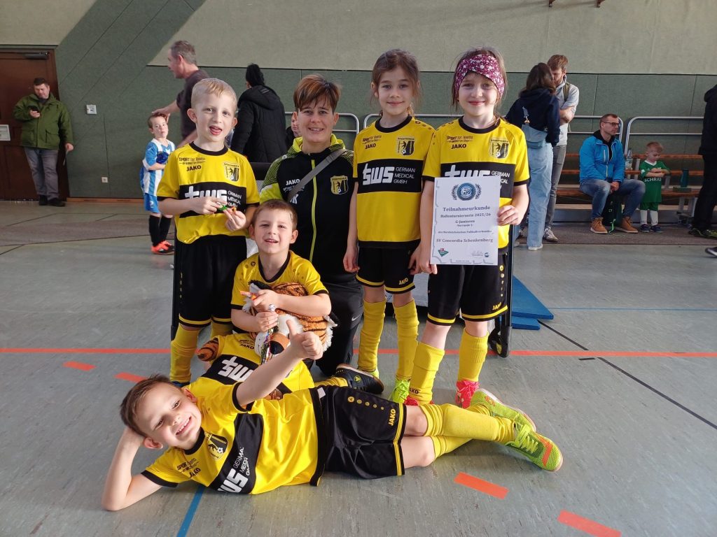 G-Jugend des SV Concordia Schenkenberg bei der Hallenkreismeisterschaft