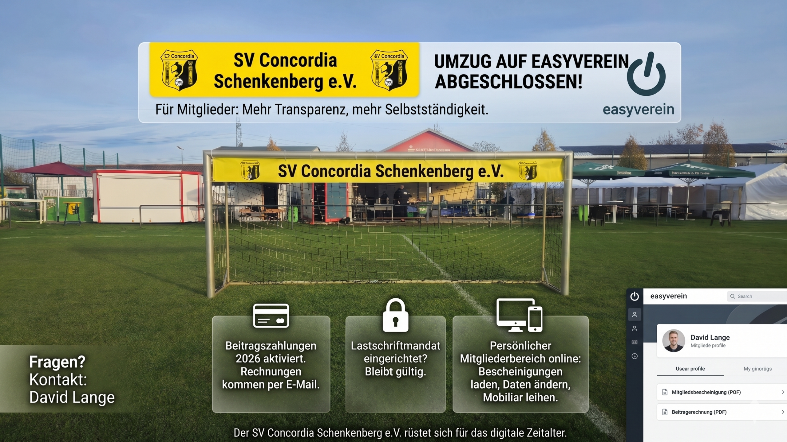 Unser Umzug auf Easyverein ist abgeschlossen