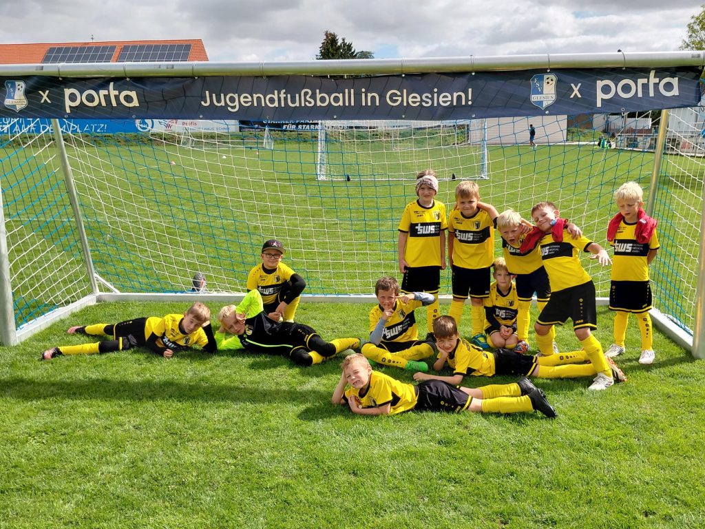 F-Jugend von SV Concordia Schenkenberg beim Turnier in Glesien, Saison 2026/2027