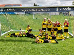 F-Jugend von SV Concordia Schenkenberg beim Turnier in Glesien, Saison 2026/2027