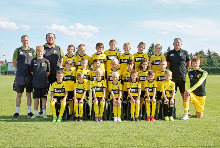 Mannschaftsfoto der F-Jugend des SV Concordia Schenkenberg