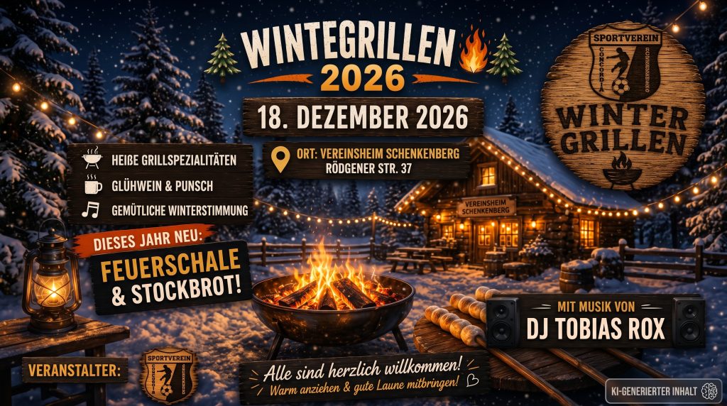 Wintergrillen 2026 am Vereinsheim Schenkenberg