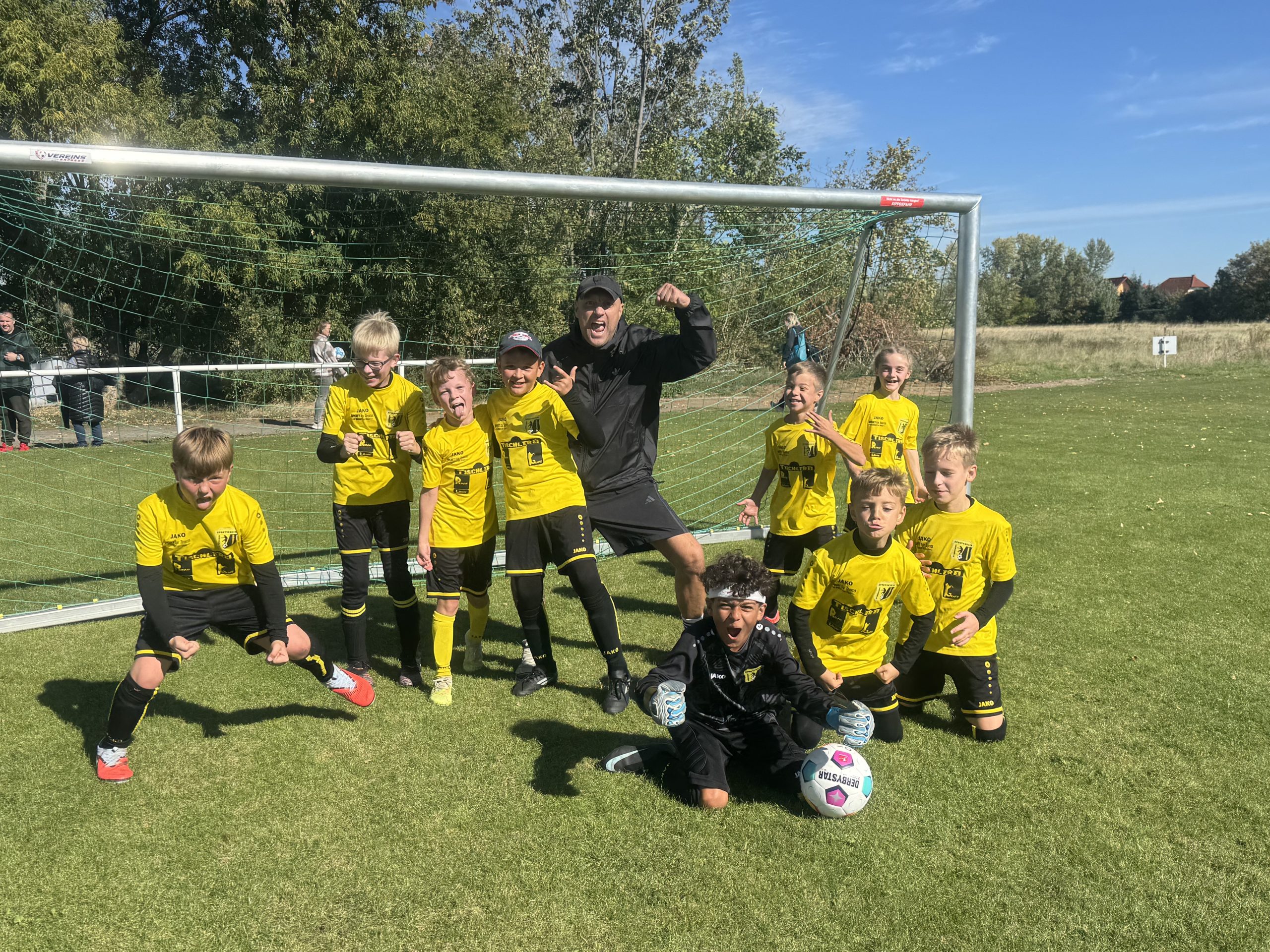 E-Jugend des SV Concordia Schenkenberg beim Turniersieg beim ESV Delitzsch