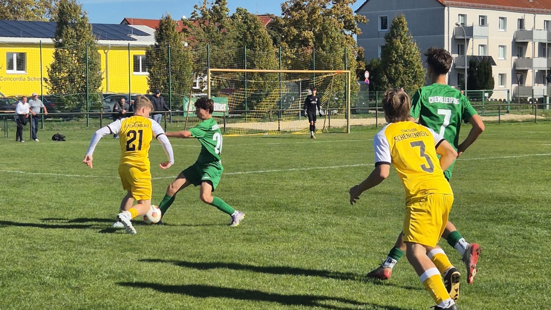 Punkt gegen Chemie Leipzig II: B-Jugend des SV Concordia Schenkenberg beim 1:1 an der Rödgener Straße